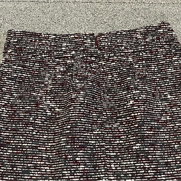 LOFT Ann Taylor Skirt Womens 4P Multicolor Lined Zip Pockets Mini Textured - Picture 10 of 11